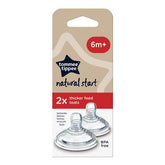 Tommee Tippee Natural Start Baby Bottle Teats, Thick Flow, 6+ Months - Mari Kali Stores Cyprus